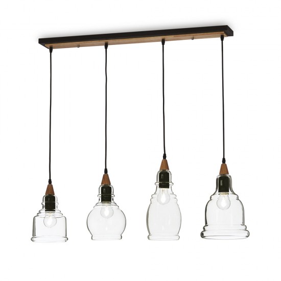 Suspensie Ideal Lux Gretel Sp4 E27, Maro, 122557, Italia