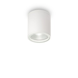 Plafoniera Exterior Ideal Lux Gun Pl1 Bianco Gu10, Alb, 122663, Italia