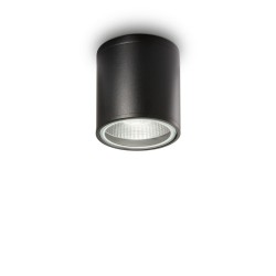 Plafoniera Exterior Ideal Lux Gun Pl1 Nero Gu10, Negru, 122687, Italia