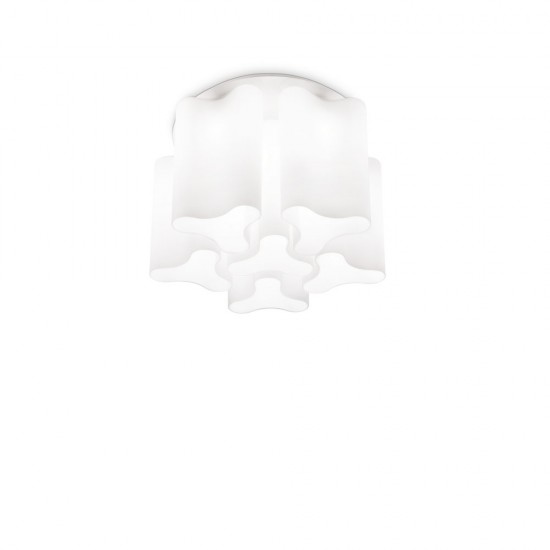 Plafoniera Ideal Lux Compo Pl6 Bianco E27, Alb, 125503, Italia