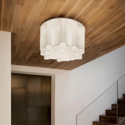 Plafoniera Ideal Lux Compo Pl10 Bianco E27, Alb, 125510, Italia