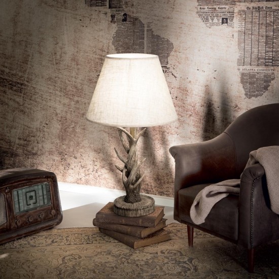 Veioza Ideal Lux Chalet Tl1 E27, Bej, 128207, Italia