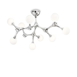 Lustra Plafon Ideal Lux Nodino Pl9 Cromo G9, Crom, 133393, Italia