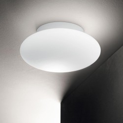 Plafoniera Exterior Ideal Lux Bubble Pl1 E27, Alb, 135250, Italia