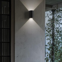 Aplica Exterior Ideal Lux Apollo Ap Nero Led, Negru, 137391, Italia