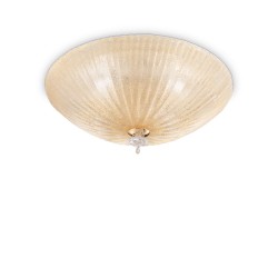Plafoniera Ideal Lux Shell Pl4 Ambra E27, Chihlimbar , 140186, Italia