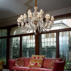 Candelabru Ideal Lux Strauss Sp18 E14, Auriu, 140629, Italia