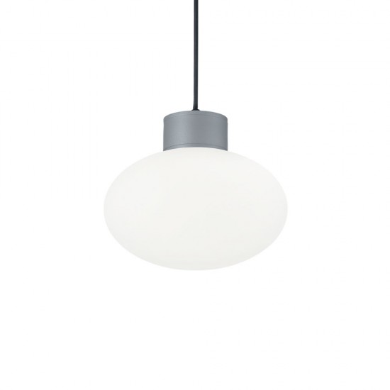 Pendul Exterior Ideal Lux Clio Msp1 Grigio E27, Gri, 144238, Italia