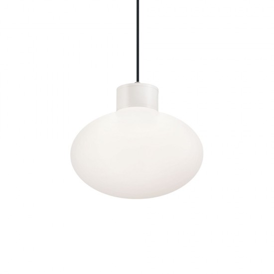 Pendul Exterior Ideal Lux Clio Msp1 Bianco E27, Alb, 144252, Italia