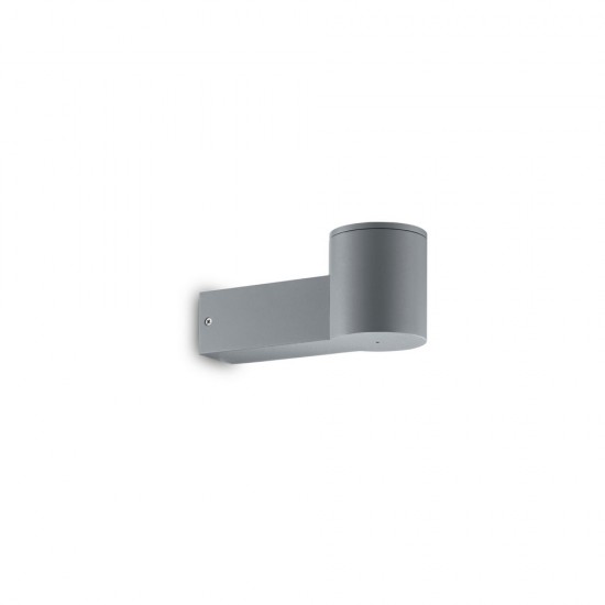 Aplica Exterior Ideal Lux Clio Map1 Grigio E27, Gri, 146782, Italia