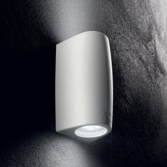 Aplica Exterior Ideal Lux Keope Ap2 Bianco Gu10, Alb, 147772, Italia
