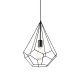 Pendul Ideal Lux Ampolla-3 Sp1 Nero E27, Negru, 148175, Italia