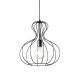 Pendul Ideal Lux Ampolla-1 Sp1 Nero E27, Negru, 148502, Italia