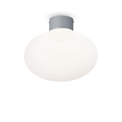 Plafoniera Exterior Ideal Lux Clio Mpl1 Grigio E27, Gri, 148854, Italia