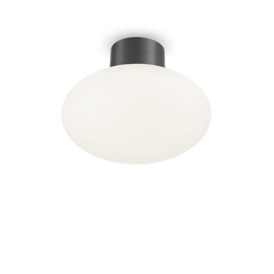 Plafoniera Exterior Ideal Lux Clio Mpl1 Antracite E27, Antracit, 148861, Italia