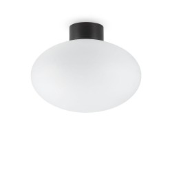 Plafoniera Exterior Ideal Lux Clio Mpl1 Nero E27, Negru, 148878, Italia