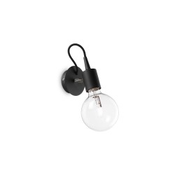 Aplica Ideal Lux Edison Ap1 Nero E27, Negru, 148908, Italia