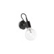 Aplica Ideal Lux Edison Ap1 Nero E27, Negru, 148908, Italia