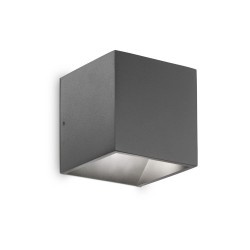 Aplica Exterior Ideal Lux Rubik Ap1 D10 Antracite 4000K Led, Antracit , 149738, Italia