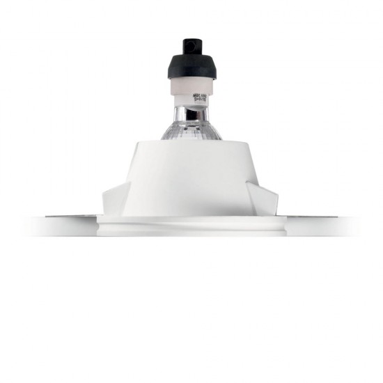 Downlight Standard Ideal Lux Samba Square D60 Gu10, Alb, 150291, Italia