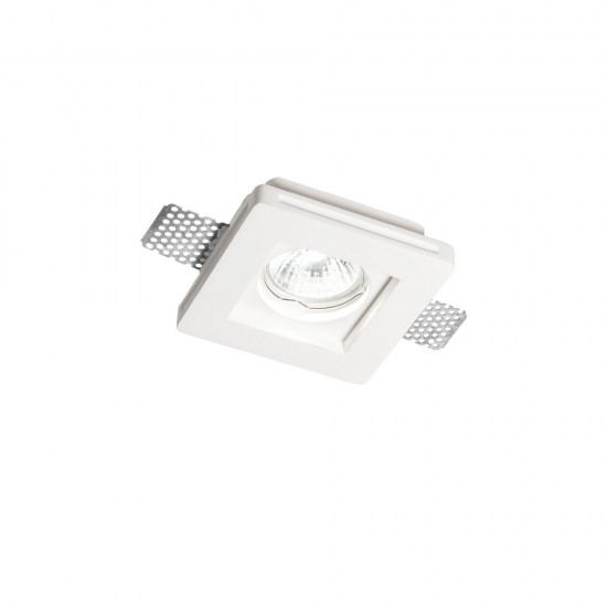 Downlight Standard Ideal Lux Samba Square D60 Gu10, Alb, 150291, Italia