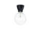 Lustra Plafon Ideal Lux Winery Pl1 Nero E27, Negru, 155142, Italia