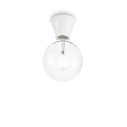 Lustra Plafon Ideal Lux Winery Pl1 Bianco E27, Alb, 155227, Italia