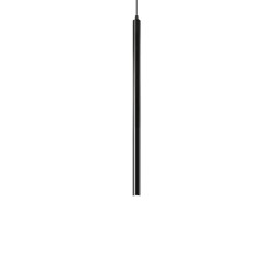 Pendul Tehnic Ideal Lux Ultrathin D040 Round Nero Led, Negru, 156699, Italia