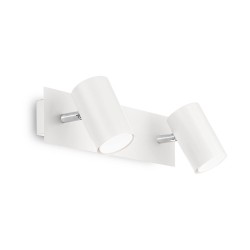 Aplica Tehnica Ideal Lux Spot Ap2 Bianco Gu10, Alb, 156736, Italia