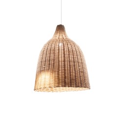 Pendul Ideal Lux Haunt Sp1 Legno E27, Bej, 159812, Italia