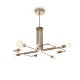 Suspensie Ideal Lux Triumph Sp8 Ottone Antico E27, Auriu, 160269, Italia