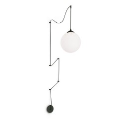 Pendul Ideal Lux Boa Sp1 Nero E27, Negru, 160856, Italia