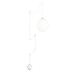 Pendul Ideal Lux Boa Sp1 Bianco E27, Alb, 160863, Italia