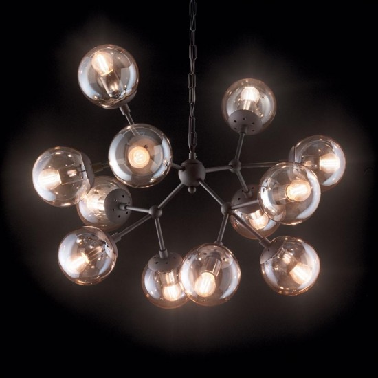 Candelabru Ideal Lux Kepler Sp12 E27, Negru, 162201, Italia