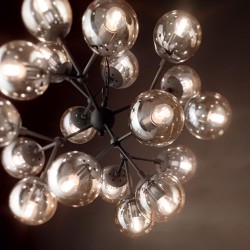 Candelabru Ideal Lux Kepler Sp18 E27, Negru, 162478, Italia