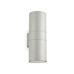 Aplica Exterior Ideal Lux Gun Ap2 Big Grigio E27, Gri, 163604, Italia