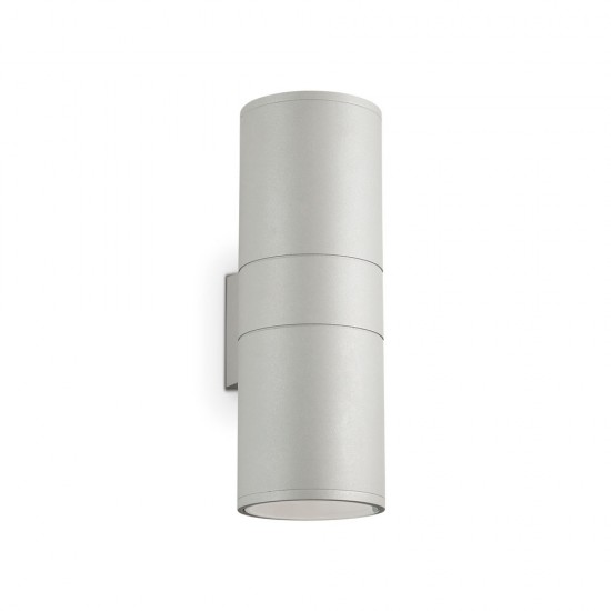 Aplica Exterior Ideal Lux Gun Ap2 Big Grigio E27, Gri, 163604, Italia