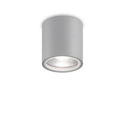 Plafoniera Exterior Ideal Lux Gun Pl1 Grigio Gu10, Gri, 163642, Italia