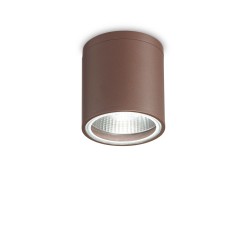 Plafoniera Exterior Ideal Lux Gun Pl1 Coffee Gu10, Maro, 163666, Italia