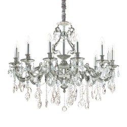 Candelabru Ideal Lux Gioconda Sp12 Argento E14, Argintiu, 164953, Italia
