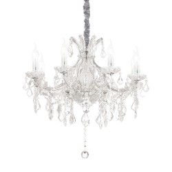 Candelabru Ideal Lux Napoleon Sp8 Cromo E14, Crom, 167244, Italia
