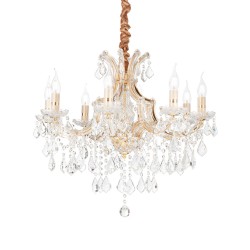 Candelabru Ideal Lux Napoleon Sp8 Oro E14, Auriu, 167398, Italia