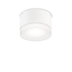 Plafoniera Exterior Ideal Lux Urano Pl1 Small Bianco Gx53, Alb, 168036, Italia