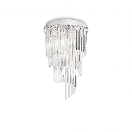 Candelabru Ideal Lux Carlton Pl8 Cromo E14, Crom, 168920, Italia