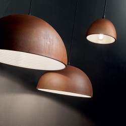 Pendul Ideal Lux Folk Sp1 D18 Rame E27, Negru, 174204, Italia