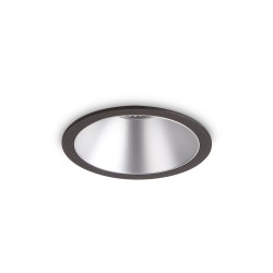 Downlight Incastrat Ideal Lux Game Round Bk Sl 3000K Led, Negru, 192321, Italia
