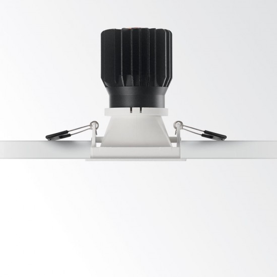 Downlight Incastrat Ideal Lux Game Square Wh Wh Led, Alb, 192376, Italia