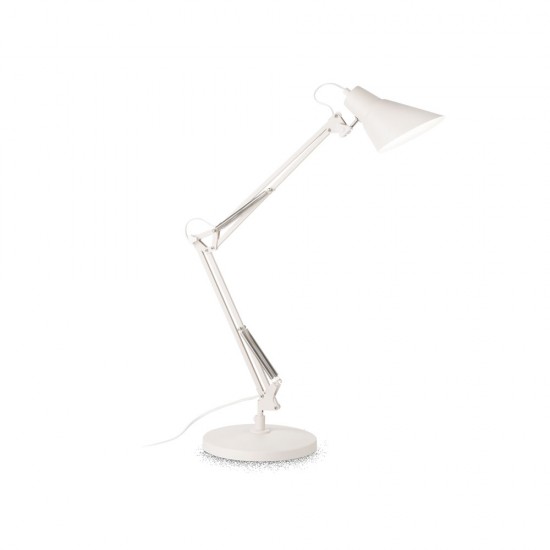 Lampa de Birou Ideal Lux Sally Tl1 Total White E27, Alb, 193946, Italia