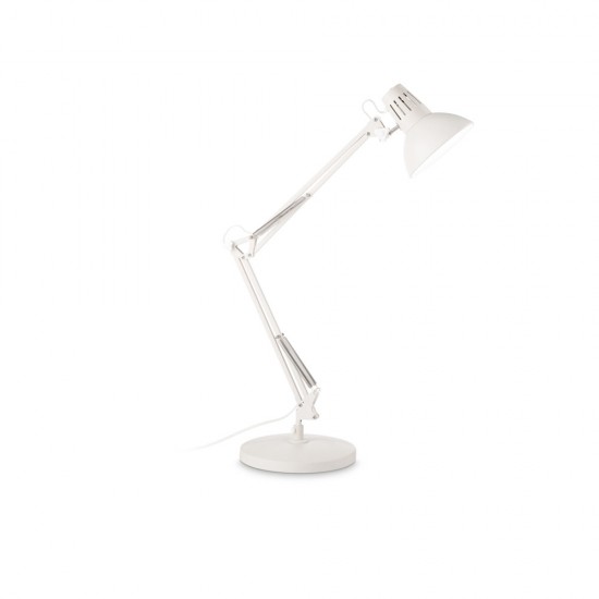 Lampadar Ideal Lux Wally Tl1 Total White E27, Alb, 193991, Italia