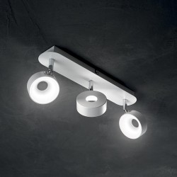 Lustra Plafon Ideal Lux Oby Pl3 Led, Alb, 196701, Italia